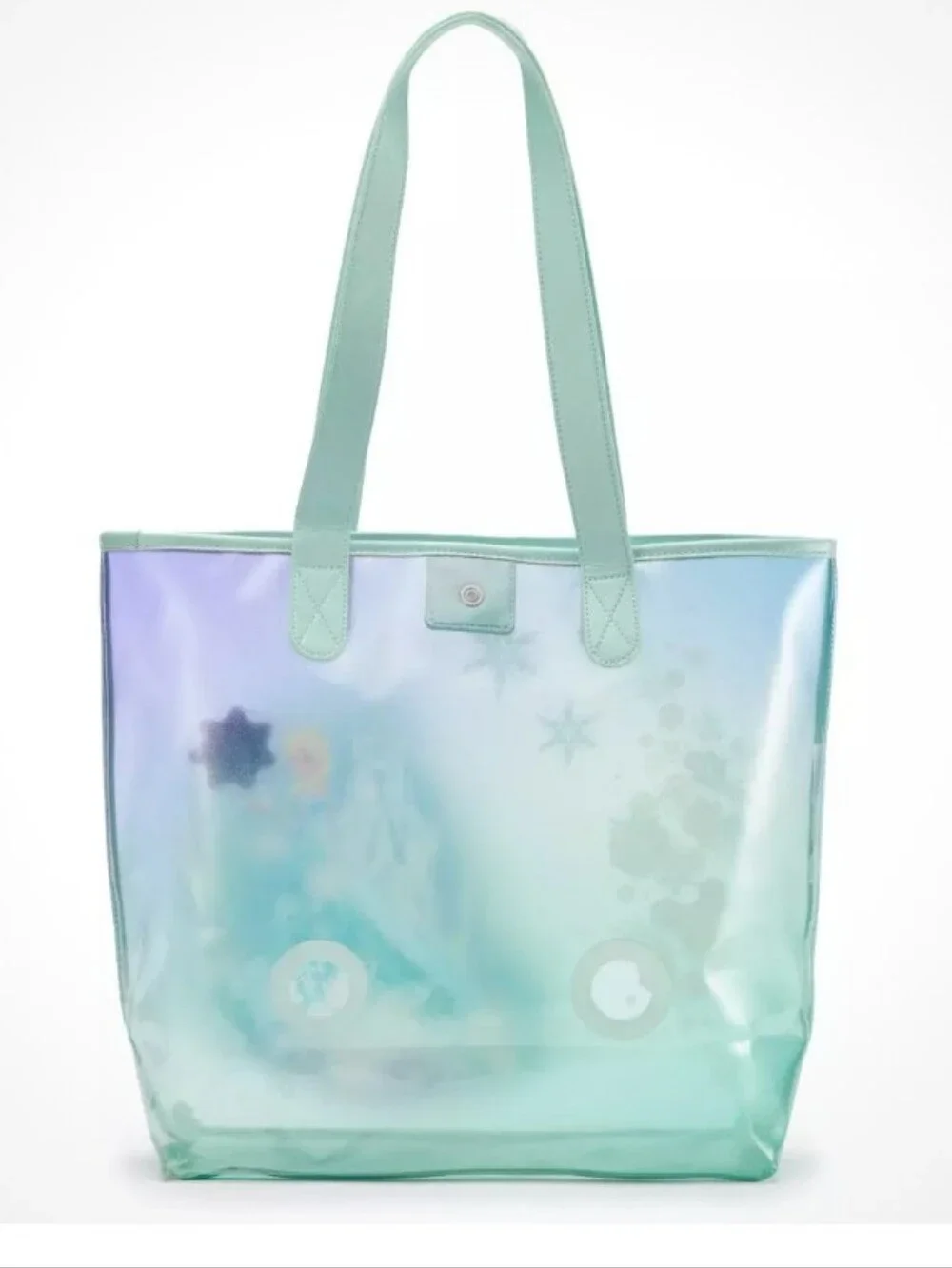 Disney Frozen Iridescent Aqua and Lavender Elsa Tote